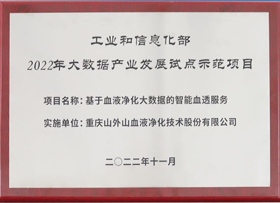 行業(yè)唯一！山外山公司入選“2022年大數(shù)據(jù)產(chǎn)業(yè)發(fā)展試點(diǎn)示范項(xiàng)目”